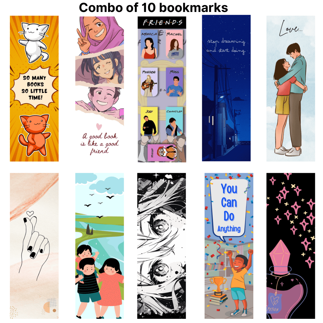 Combo of 10 Bookmarks